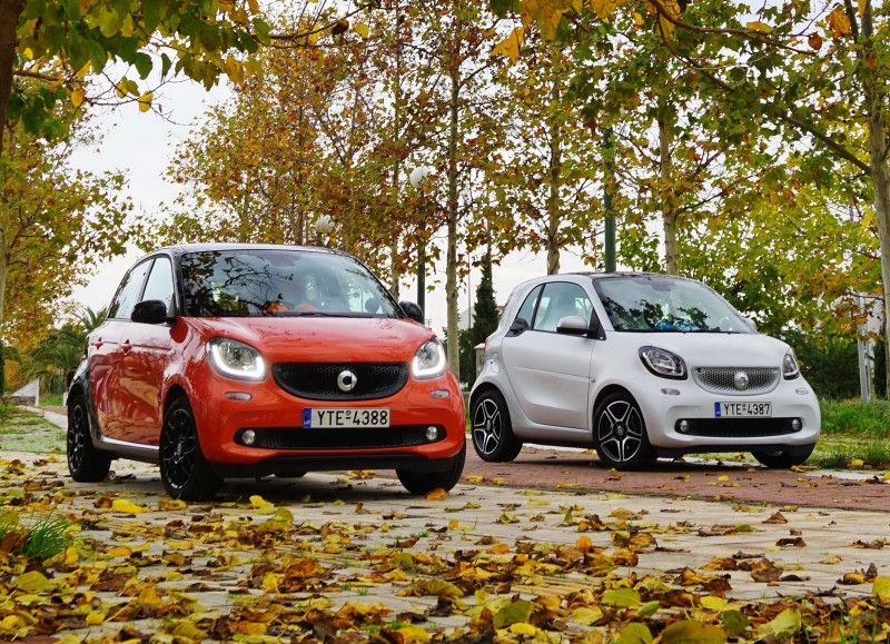 VIDEO ΔΟΚΙΜΗ των Smart Fortwo & Forfour