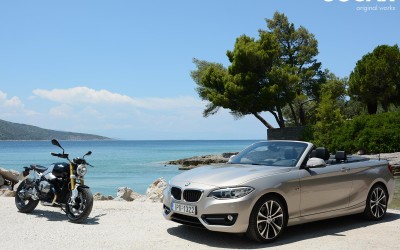 BMW 220i Cabrio vs BMW R nineT