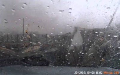 Ανεμοστρόβιλος… με το που βγεις από το γκαράζ; (VIDEO)