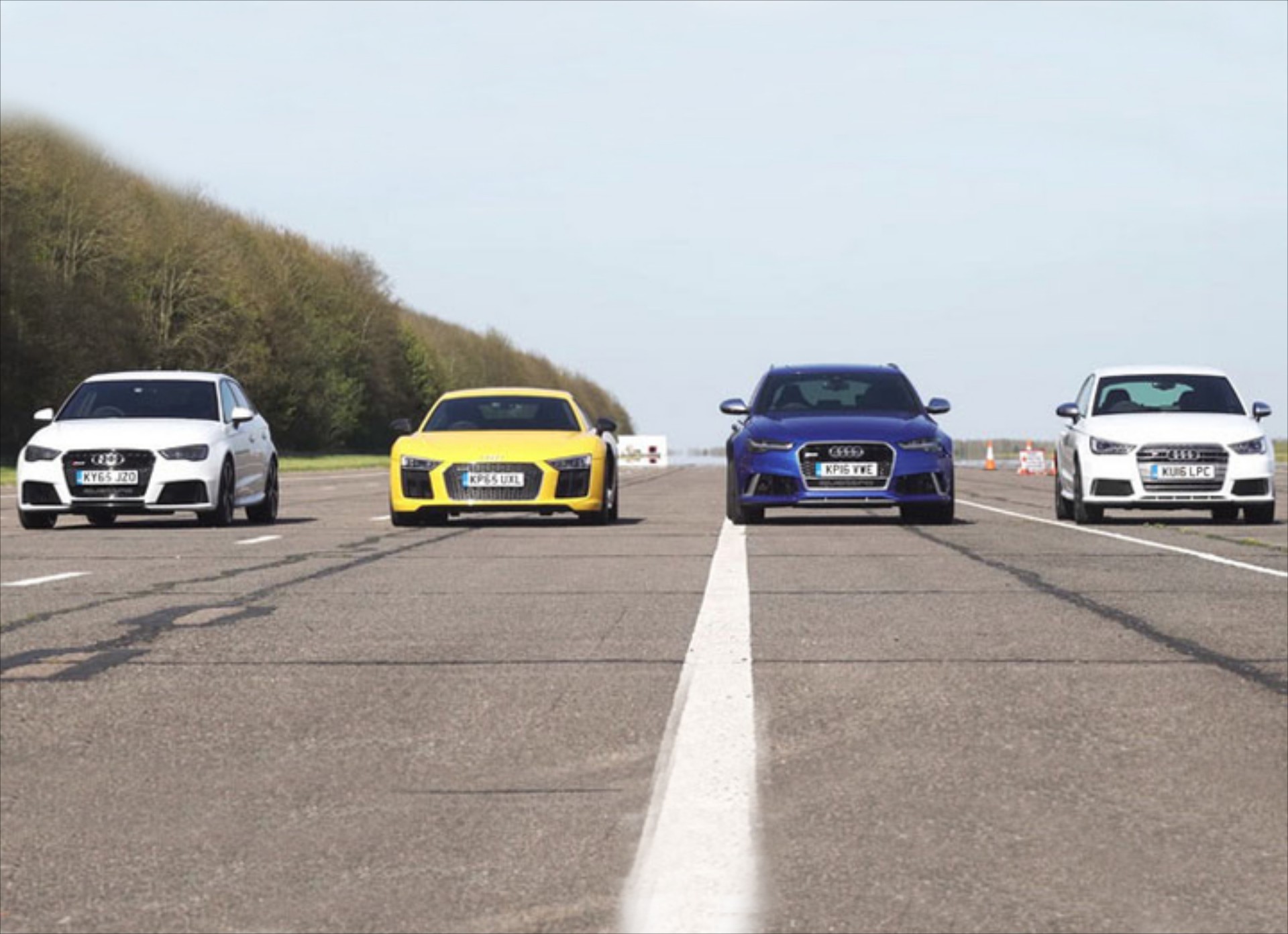 Όλα τα Audi στην πίστα… για μια κόντρα (video)