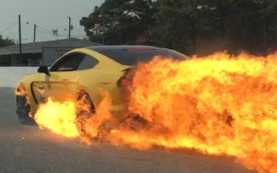 Στις φλόγες Ford Mustang GT350