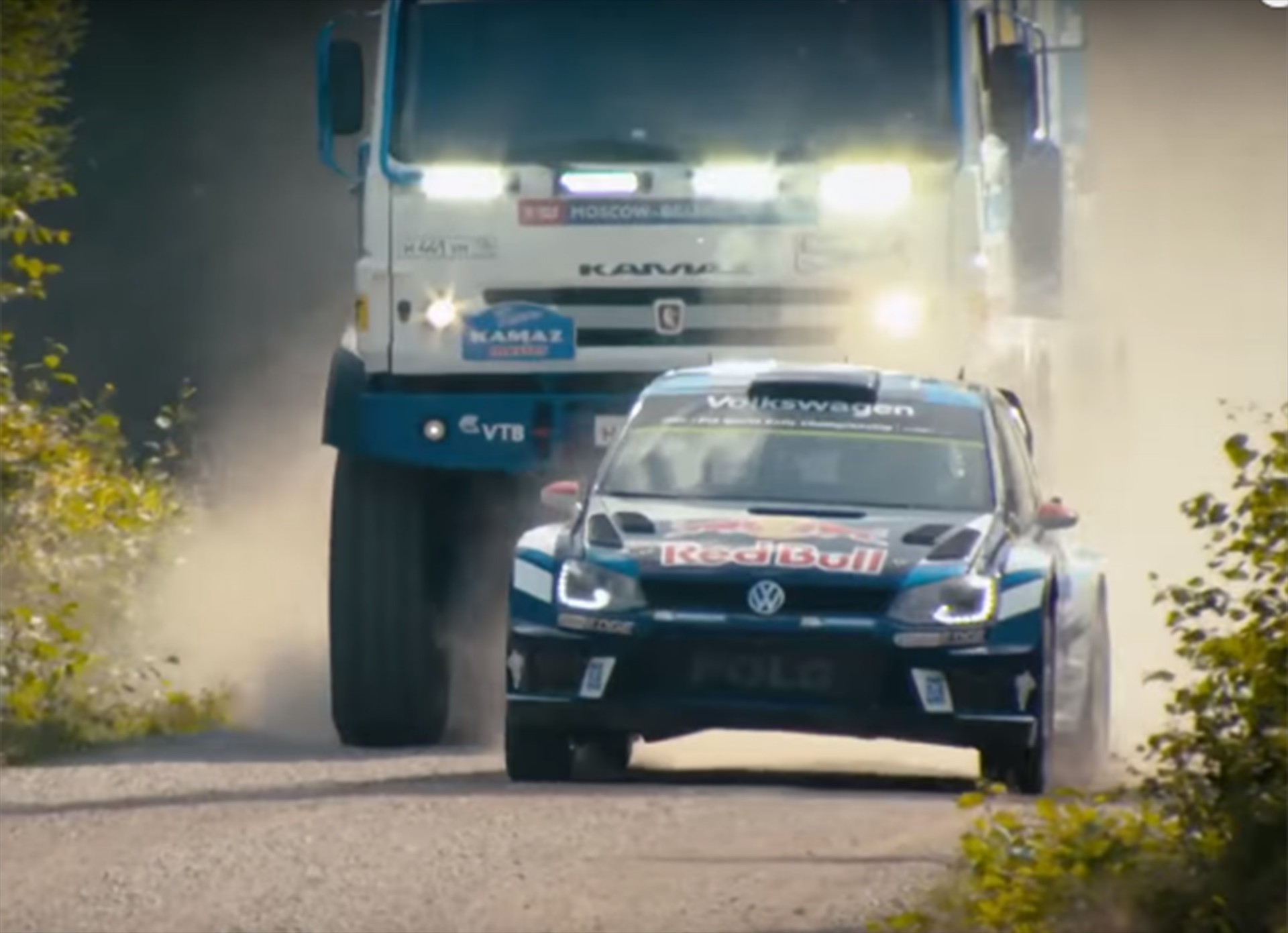 Φορτηγό κυνηγάει το αγωνιστικό VW Polo WRC; (video)