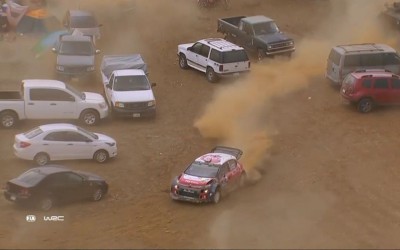 Απίστευτο: Ο Meeke πέρασε μέσα από το πάρκινγκ για να φθάσει στη νίκη! (vid)