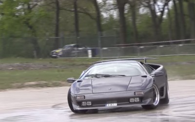 Μάλλον είναι δύσκολο να driftάρεις με Lamborghini (video)