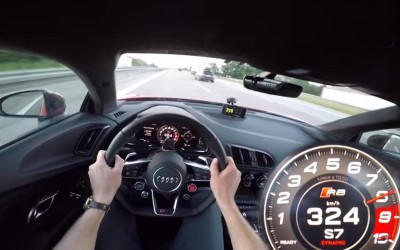 324 km/h στην Autobahn με Audi R8 800 PS (video)