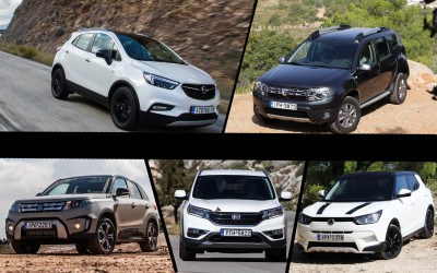 ΔΟΚΙΜΗ: 5 SUV & Crossover 4x4 έως 1.6