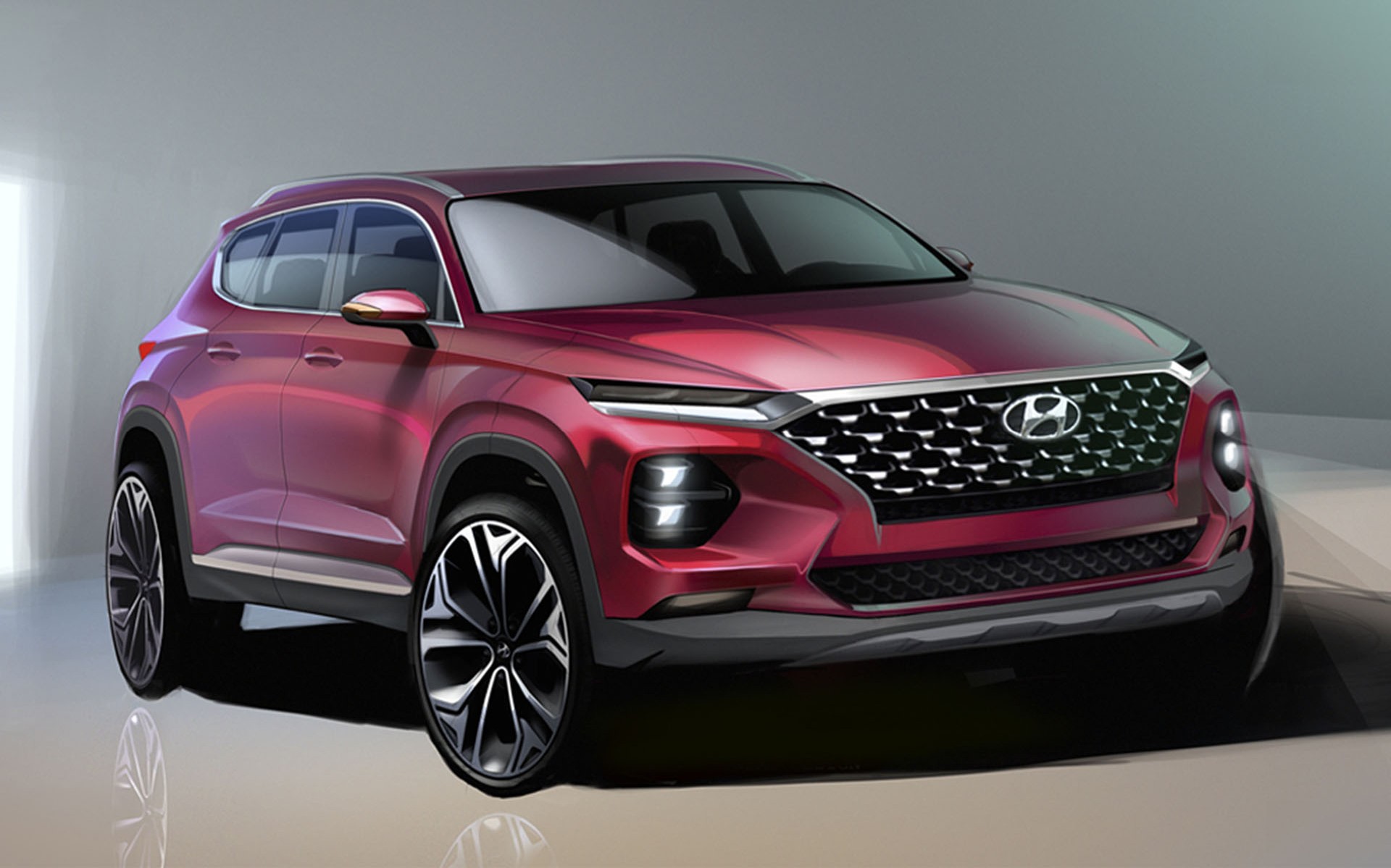 Τα πρώτα σκίτσα του νέου Hyundai Santa Fe