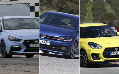 ΟΔΗΓΟΥΜΕ 3 ολοκαίνουρια Hot Hatch