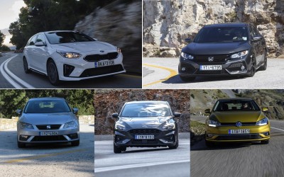 Δοκιμή: 5 οικογενειακά με turbo βενζίνης