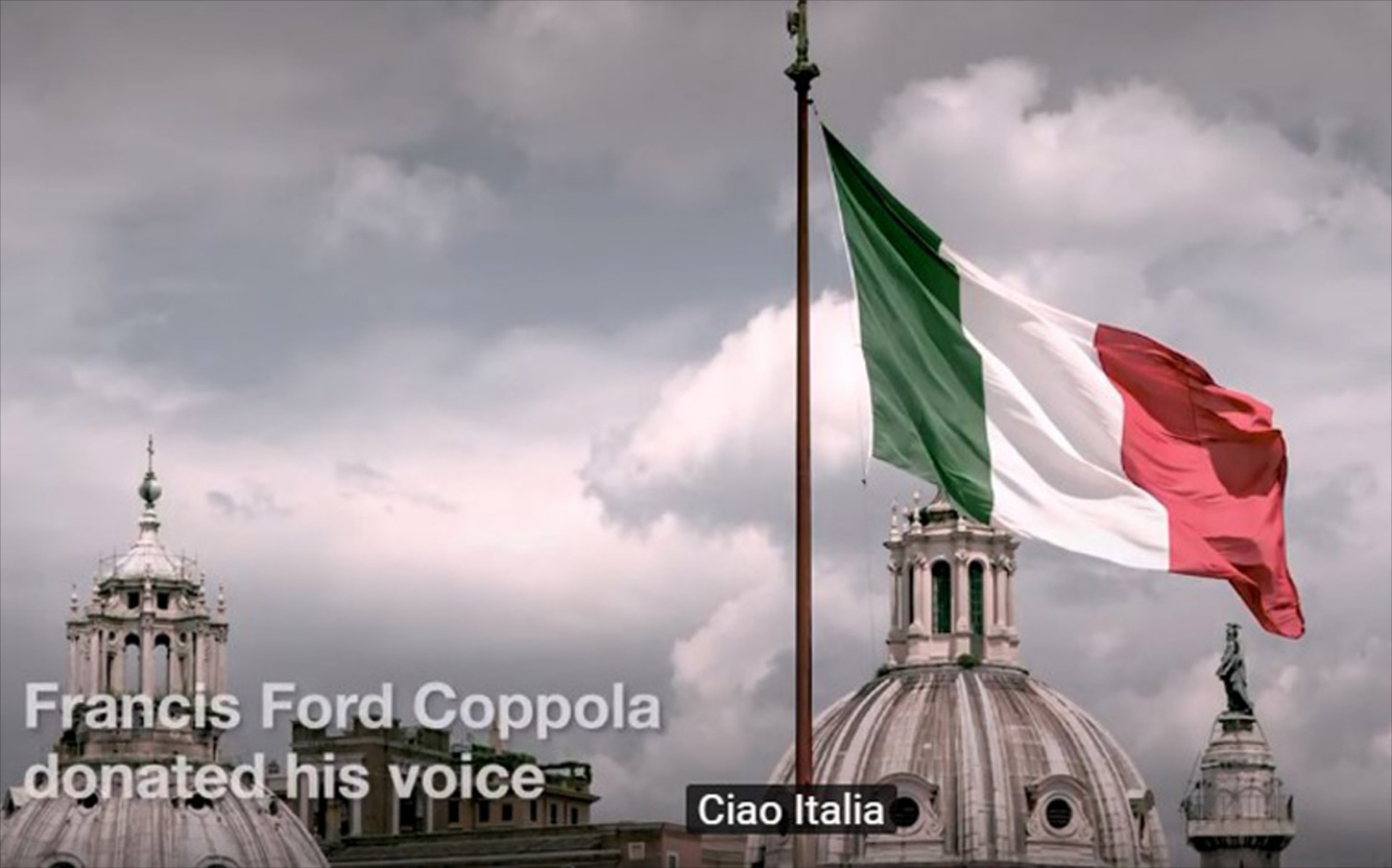 Video: Το συγκινητικό μήνυμα του Francis Ford Coppola στην Ιταλία