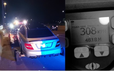 18χρονος έπιασε 308 km/h σε αυτοκινητόδρομο! (video)