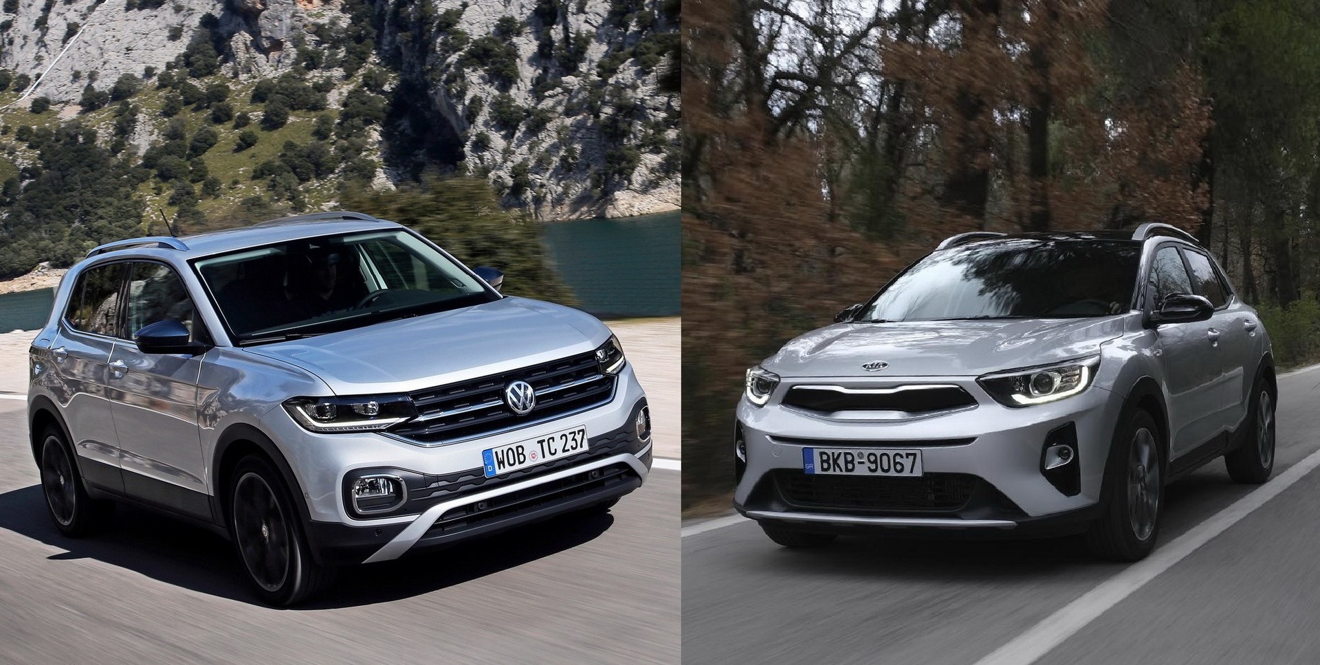 Δοκιμή: Kia Stonic 1.0 ή Volkswagen T-Cross 1.0 TSI;