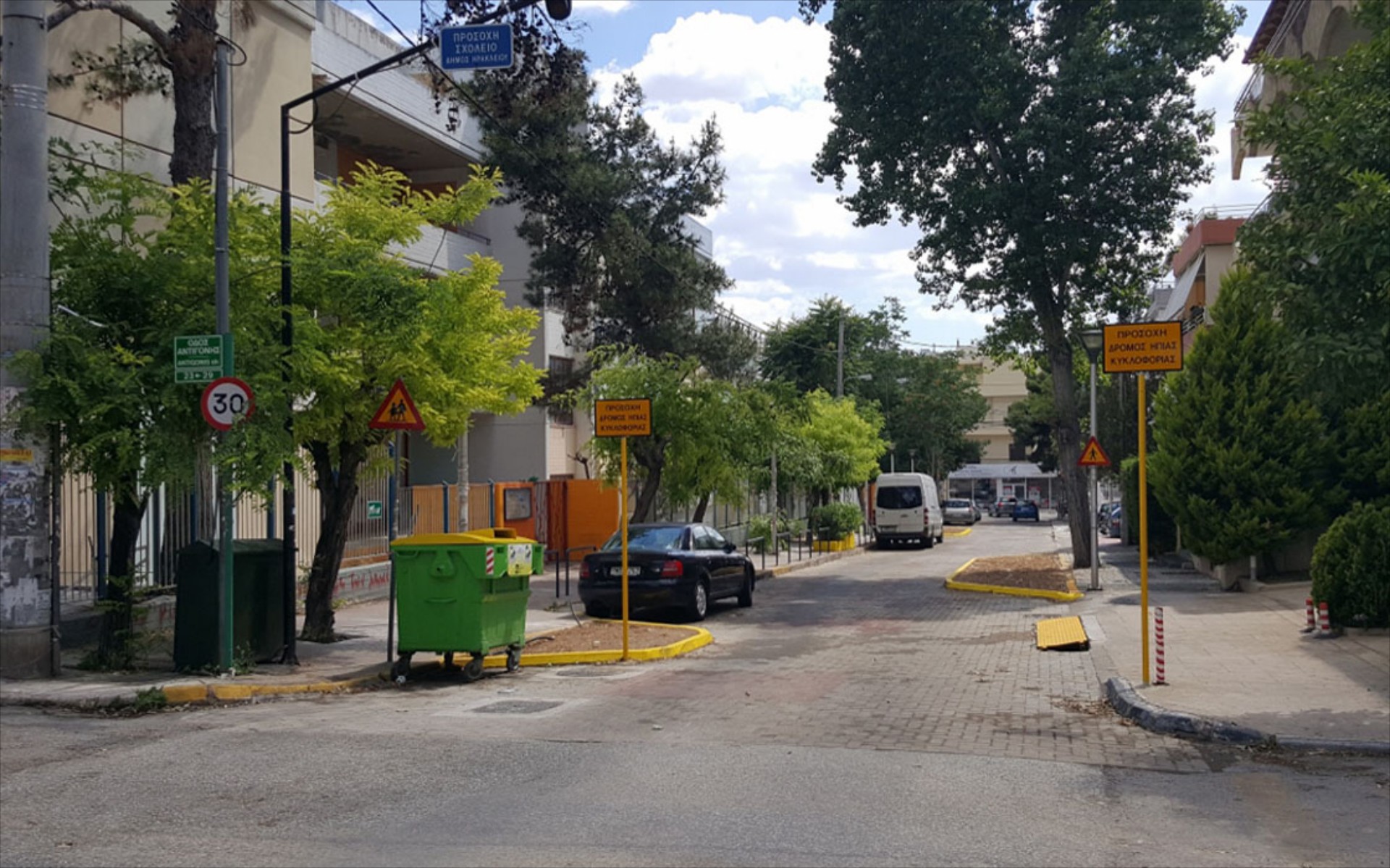 Προσωρινοί δρόμοι ήπιας κυκλοφορίας με όριο 30 χλμ/ώρα