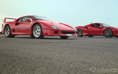 Ferrari F40 απέναντι σε 488 Pista! Μία κόντρα που δεν πρέπει να χάσεις (video) 