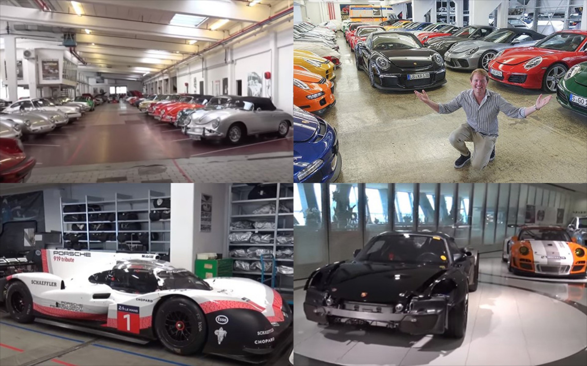 Ο τυχερός που μπήκε στο μυστικό γκαράζ της Porsche! (video)