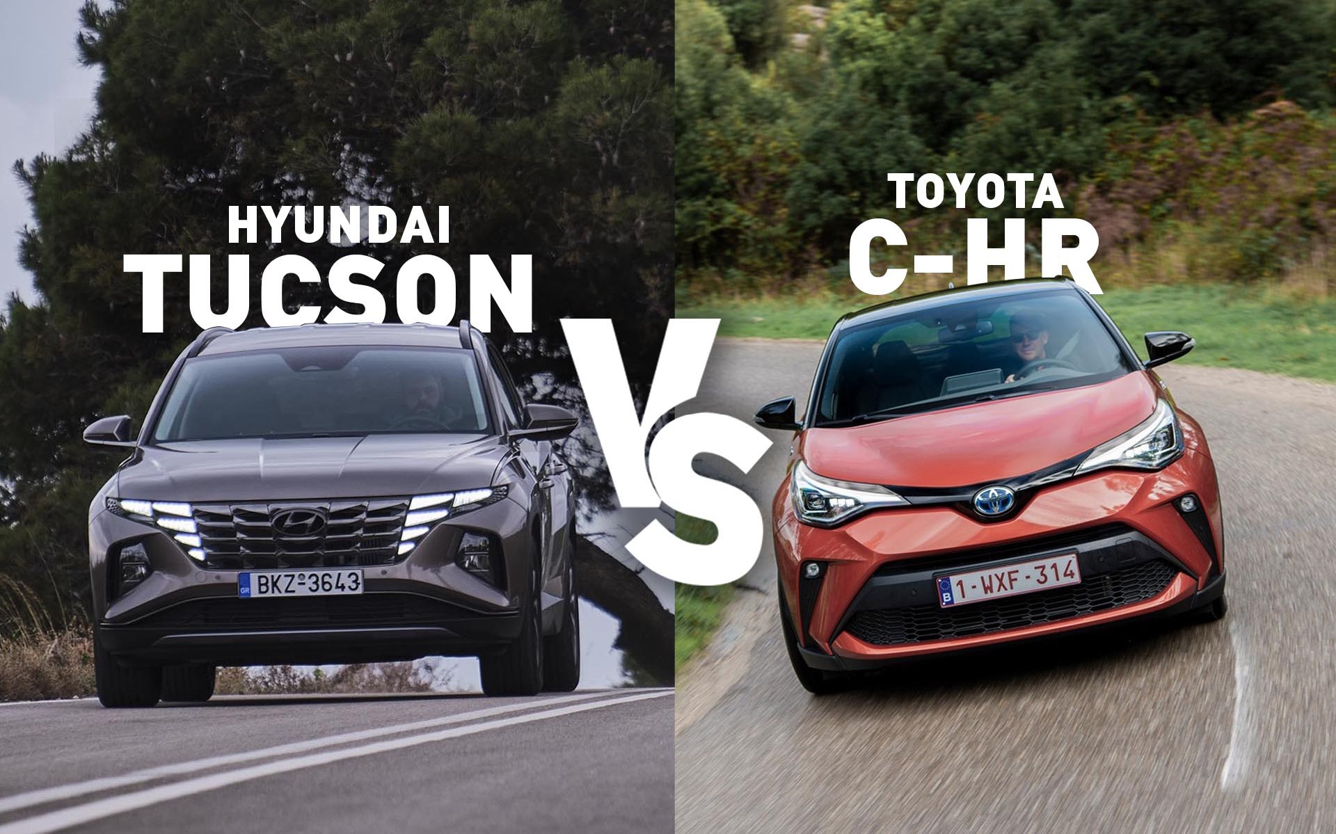Δοκιμή SUV με 180 ίππους: Hyundai Tucson ή Toyota C-HR;