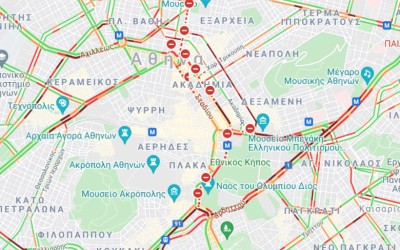 Πανικός σήμερα στους δρόμους της Αθήνας. Ποιοι δρόμοι έχουν κλείσει