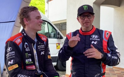 Ο Petter Solberg τρόμαξε στο δεξί μπάκετ του γιού του Oliver! (video)
