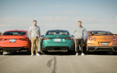 Τρία τετρακίνητα στην πίστα: Audi RS5, BMW M4 και Nissan GT-R στήνονται στην ευθεία [video]