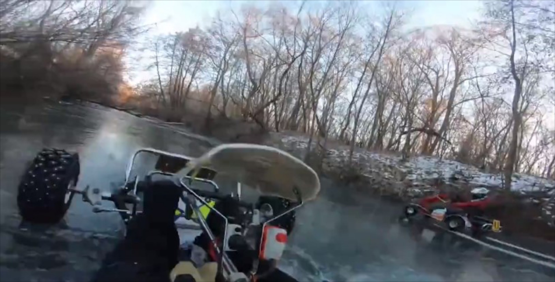 Είναι δυνατόν να κάνουν καρτ σε παγωμένο ποτάμι; 