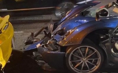 Η μοναδική Pagani Huayra Pearl τράκαρε, ξανά [video]