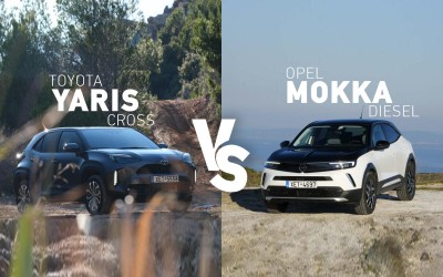 Δοκιμή μικρών crossover: Opel Mokka 1.5 Diesel ή Toyota Yaris Cross Hybrid;