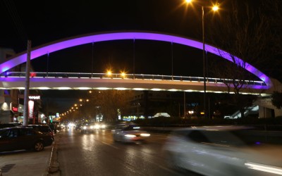 Έτοιμη η νέα πεζογέφυρα της λ. Μεσογείων [φωτό+video]