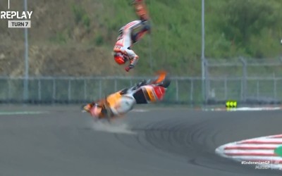Moto GP: Ο Marquez με πρόβλημα υγείας, από πτώση με 180+ km/h [video]