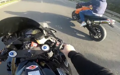 Κόντρες στο Ολυμπιακό Χωριό: Μοτοσυκλέτες περνάνε με 250 km/h [video] 