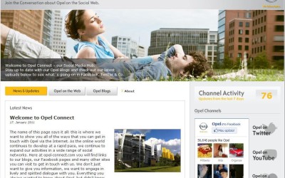 Νέα ιστοσελίδα Opel Connect