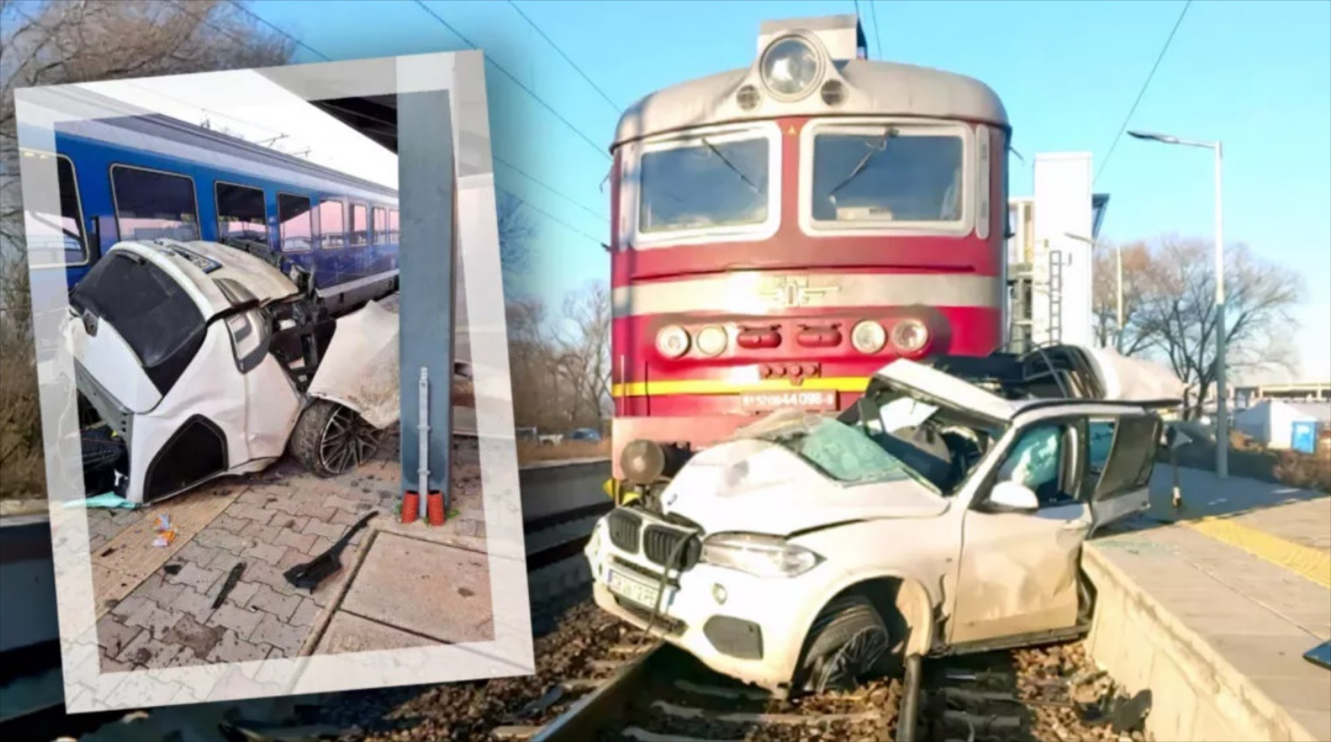 Video: Τρένο έκοψε στη μέση BMW X5 - Ξεγέλασε τον θάνατο ο οδηγός!