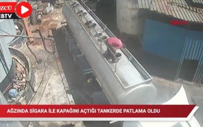 Τρομερή έκρηξη στην Τουρκία – Πήγε να καθαρίσει βυτιοφόρο με τσιγάρο στο στόμα [video] 