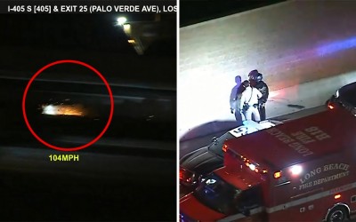 Μοτοσικλετιστής έπεσε με 210 km/h - Τον κυνηγούσε η αστυνομία [video]