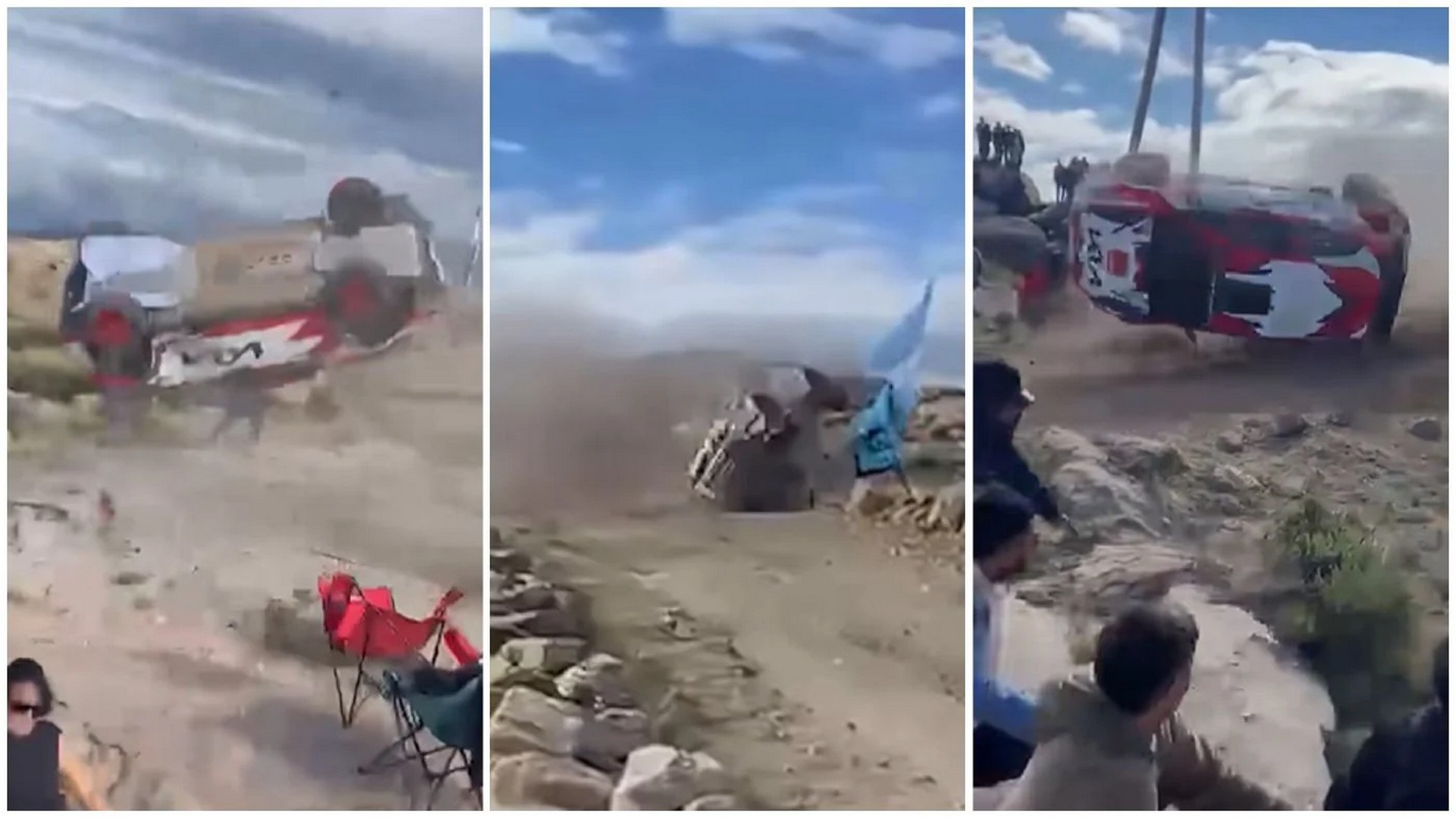 Τραγωδία σε αγώνα ράλι – Αυτοκίνητο έπεσε στους θεατές [προσοχή σκληρές εικόνες] 