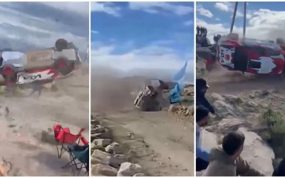 Τραγωδία σε αγώνα ράλι – Αυτοκίνητο έπεσε στους θεατές [προσοχή σκληρές εικόνες] 