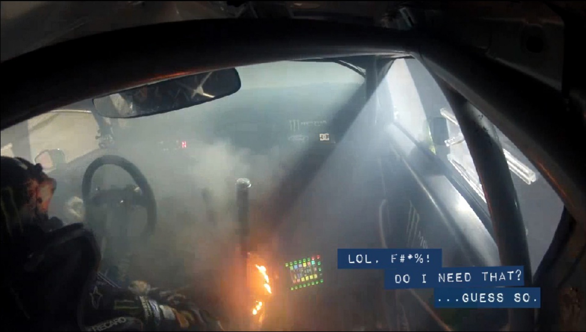 Ken Block συνεχίζει τον σγώνσ παρά τη φωτιά