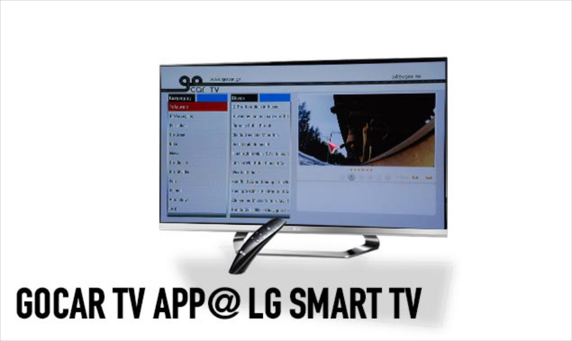 Τα video του Gocar στις τηλεοράσεις της LG