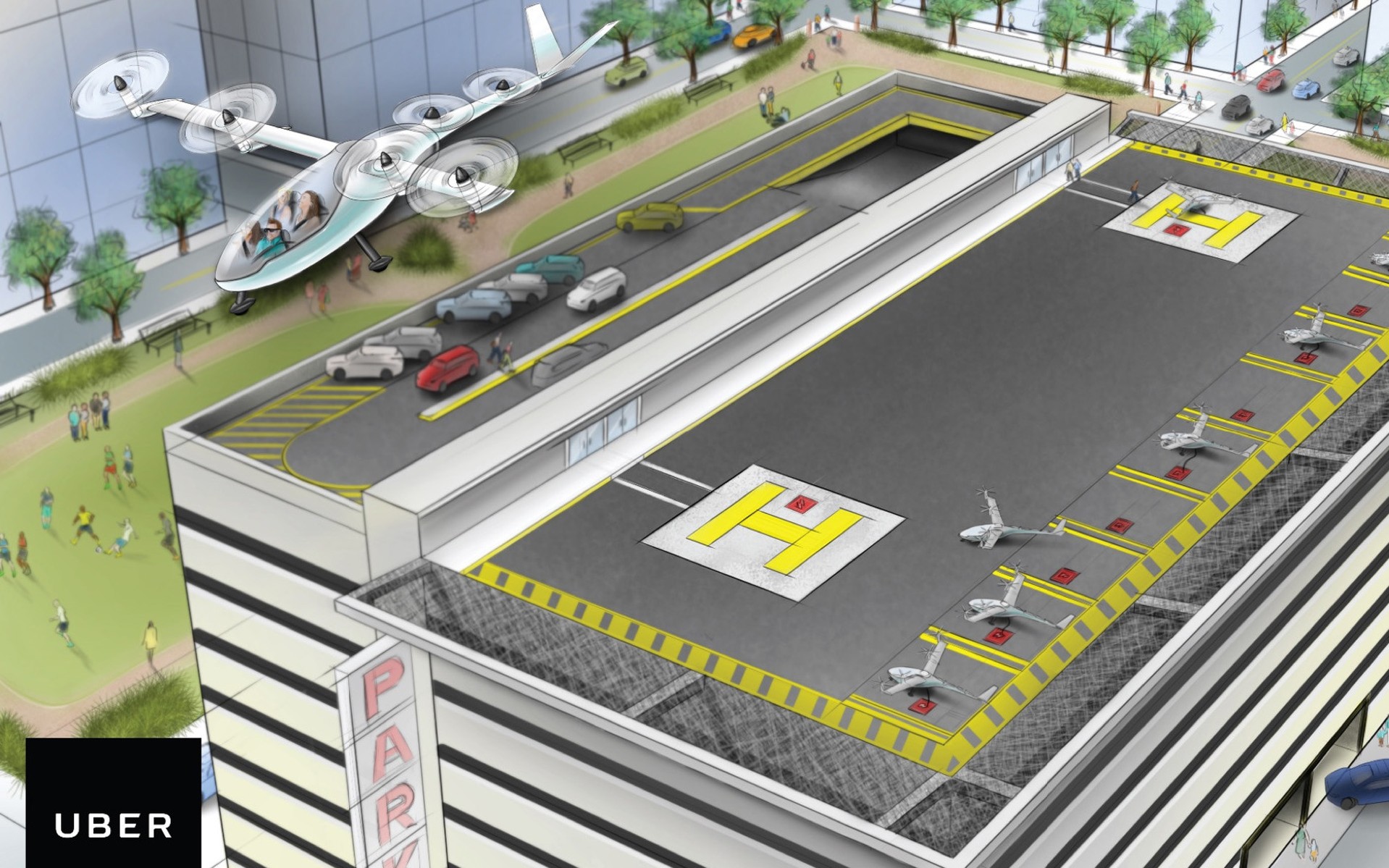 Ιπτάμενα ταξί ανακοίνωσε η Uber (+video)