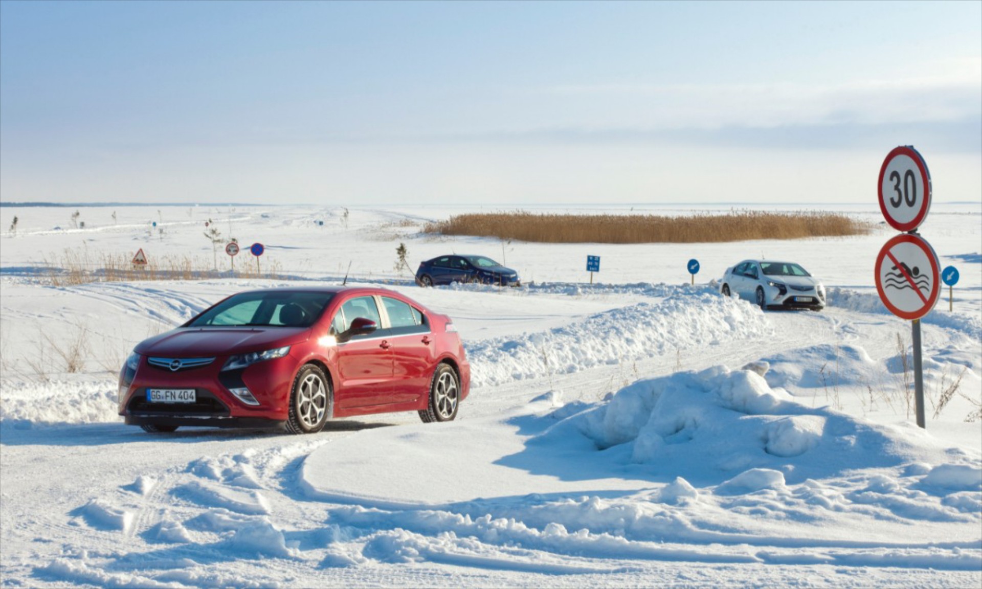 Το Opel Ampera στο Πολικό Ψύχος