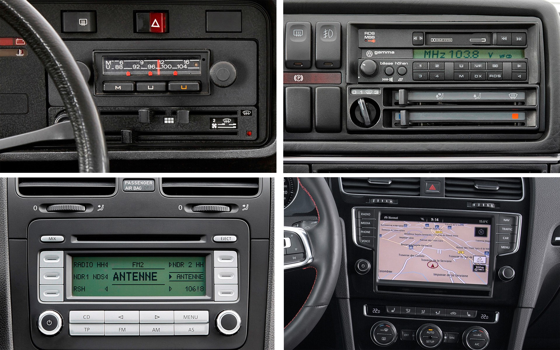 Το ηχοσύστημα του Golf από το 1974 έως σήμερα