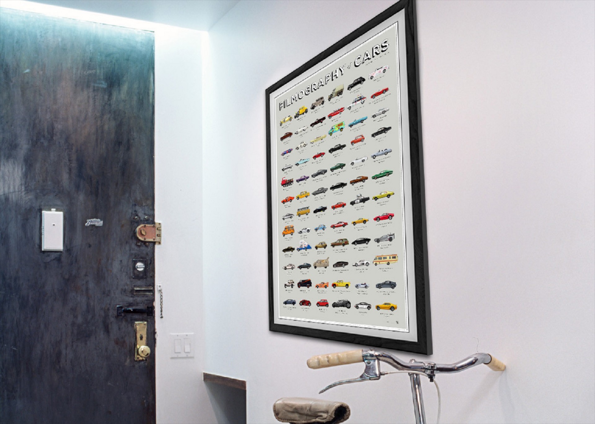 Αφίσα με τα αυτοκίνητα από τις ταινίες