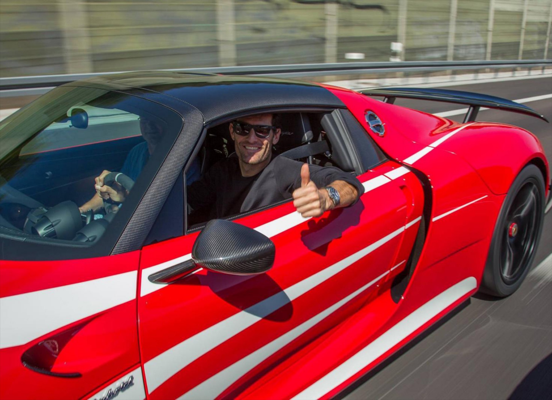 O M.Webber παρέλαβε τη νέα Porsche 918 Spyder