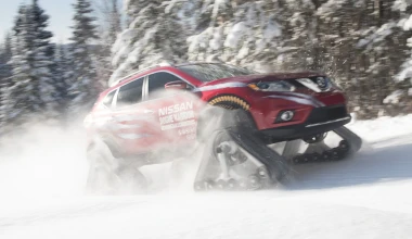 Nissan X-Trail με ερπύστριες (video)