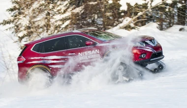 Nissan X-Trail με ερπύστριες (video)
