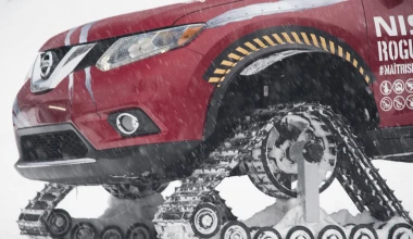 Nissan X-Trail με ερπύστριες (video)