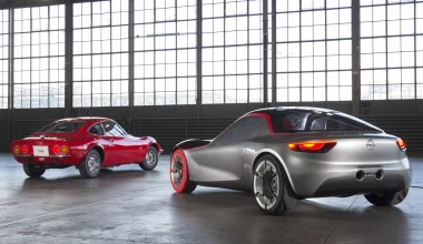 Το σύγχρονο Opel GT δίπλα στην ιστορία του