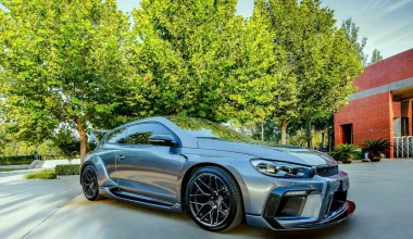 Ένα VW Scirocco… τούμπανο