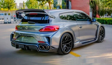 Ένα VW Scirocco… τούμπανο