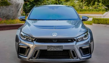 Ένα VW Scirocco… τούμπανο