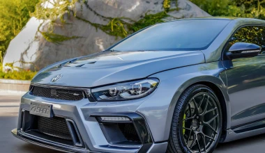 Ένα VW Scirocco… τούμπανο